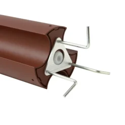 Lucande Raiku LED-pylväsvalaisin, ruosteenvärinen, alumiini, 65 cm