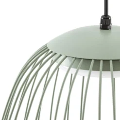 Lucande Richi LED-riippuvalaisin, vihreä, Ø 35 cm, himmennettävä
