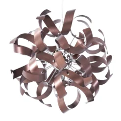 Lucande riippuvalaisin Kaelor, Ø 46 cm, kuparinvärinen, alumiini