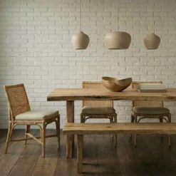 Lucande riippuvalaisin Malisa, beige, 3-lamppuinen, metalli, 90 cm