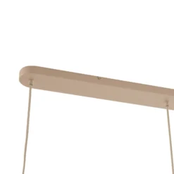 Lucande riippuvalaisin Malisa, beige, 3-lamppuinen, metalli, 90 cm