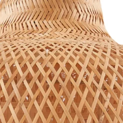 Lucande-riippuvalaisin Rasmina, bambu, Ø 50 cm, 1-lamppuinen, 1-lamppuinen