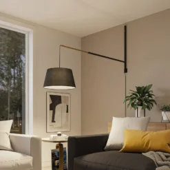 Lucande seinävalaisin Beleza, korkeus 150 cm, ulosvedettävä, tekstiili