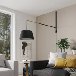Lucande seinävalaisin Beleza, korkeus 150 cm, ulosvedettävä, tekstiili