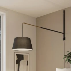 Lucande seinävalaisin Beleza, korkeus 150 cm, ulosvedettävä, tekstiili