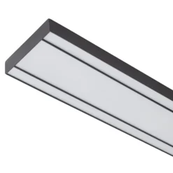 Lucande Smart LED kattovalaisin Leicy musta 10 cm RGB CCT