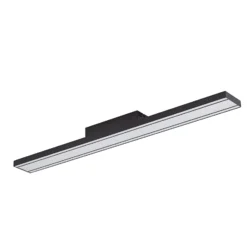 Lucande Smart LED kattovalaisin Leicy musta 10 cm RGB CCT