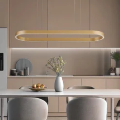 Lucande Smart LED-riippuvalaisin Melinay, kulta, CCT, Tuya