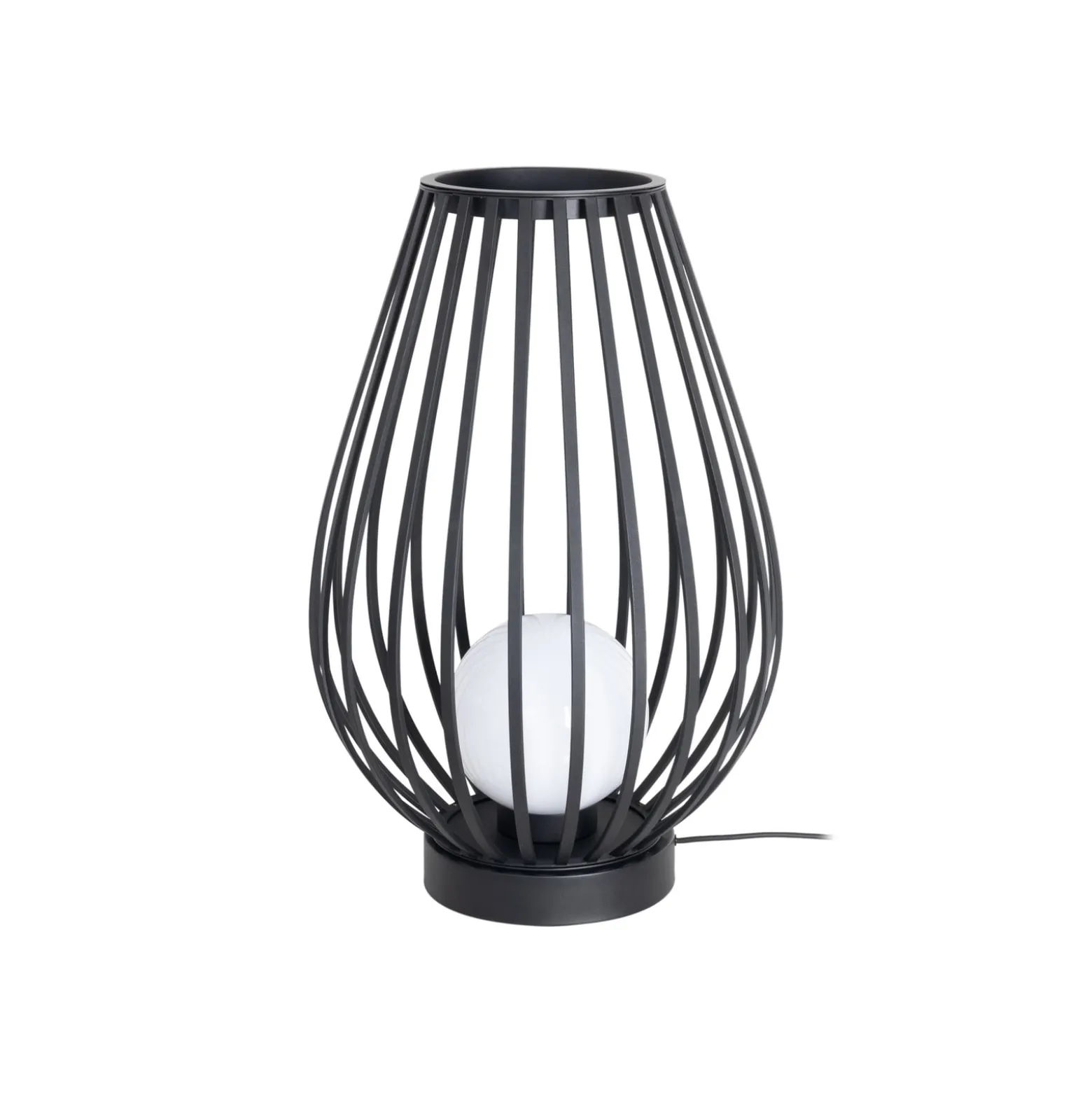 Lucande terassivalaisin Marrin, musta, metalli, Ø 46cm