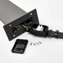Lucande Timm LED-pylväsvalaisin, 60 cm, antrasiitti, metalli, IP54