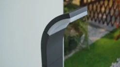 Lucande Timm LED-pylväsvalaisin, 60 cm, antrasiitti, metalli, IP54
