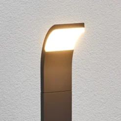 Lucande Timm LED-pylväsvalaisin, 100 cm, antrasiitti, metalli, IP54