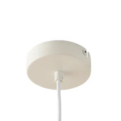Lucande Tovina-riippuvalaisin, tekstiili, valkoinen, Ø35cm