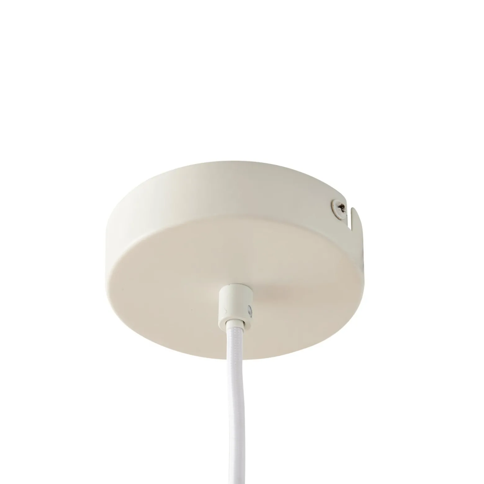 Lucande Tovina-riippuvalaisin, tekstiili, valkoinen, Ø35cm
