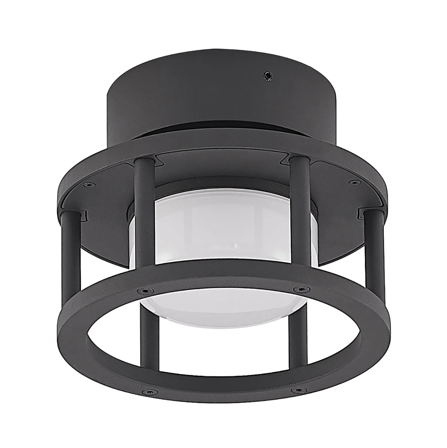Lucande ulkokattovalaisin Berenike, Ø 17 cm, harmaa, GX53