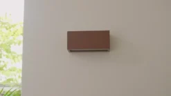Lucande ulkoseinälamppu Bente, ruosteenvärinen, leveys 25 cm, IP54