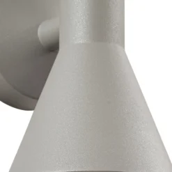 Lucande ulkoseinävalaisin Xalor, harmaa, IP65, metalli, GU10
