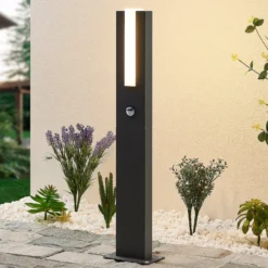 Lucande Virgalia LED-projektorivalaisin, liiketunnistin, 65 cm, IP54