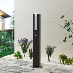 Lucande Virgalia LED-projektorivalaisin, liiketunnistin, 65 cm, IP54