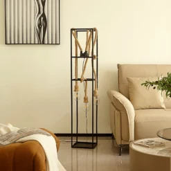 Lucande Vlados design -lattiavalaisin, häkki, 3-valo.