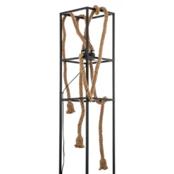 Lucande Vlados design -lattiavalaisin, häkki, 3-valo.