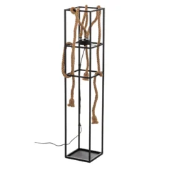 Lucande Vlados design -lattiavalaisin, häkki, 3-valo.