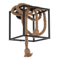 Lucande Vlados design-seinävalaisin, häkki, 29 cm