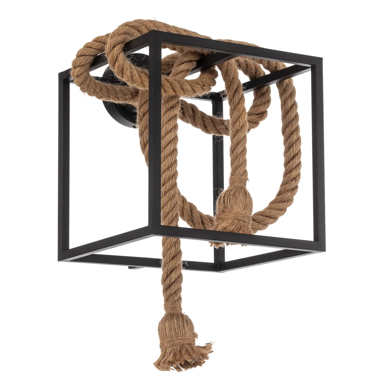 Lucande Vlados design-seinävalaisin, häkki, 29 cm