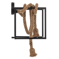 Lucande Vlados design-seinävalaisin, häkki, 29 cm