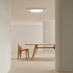 Luceplan Cassette LED-seinävalaisin vaihe leikkaus 40x40cm