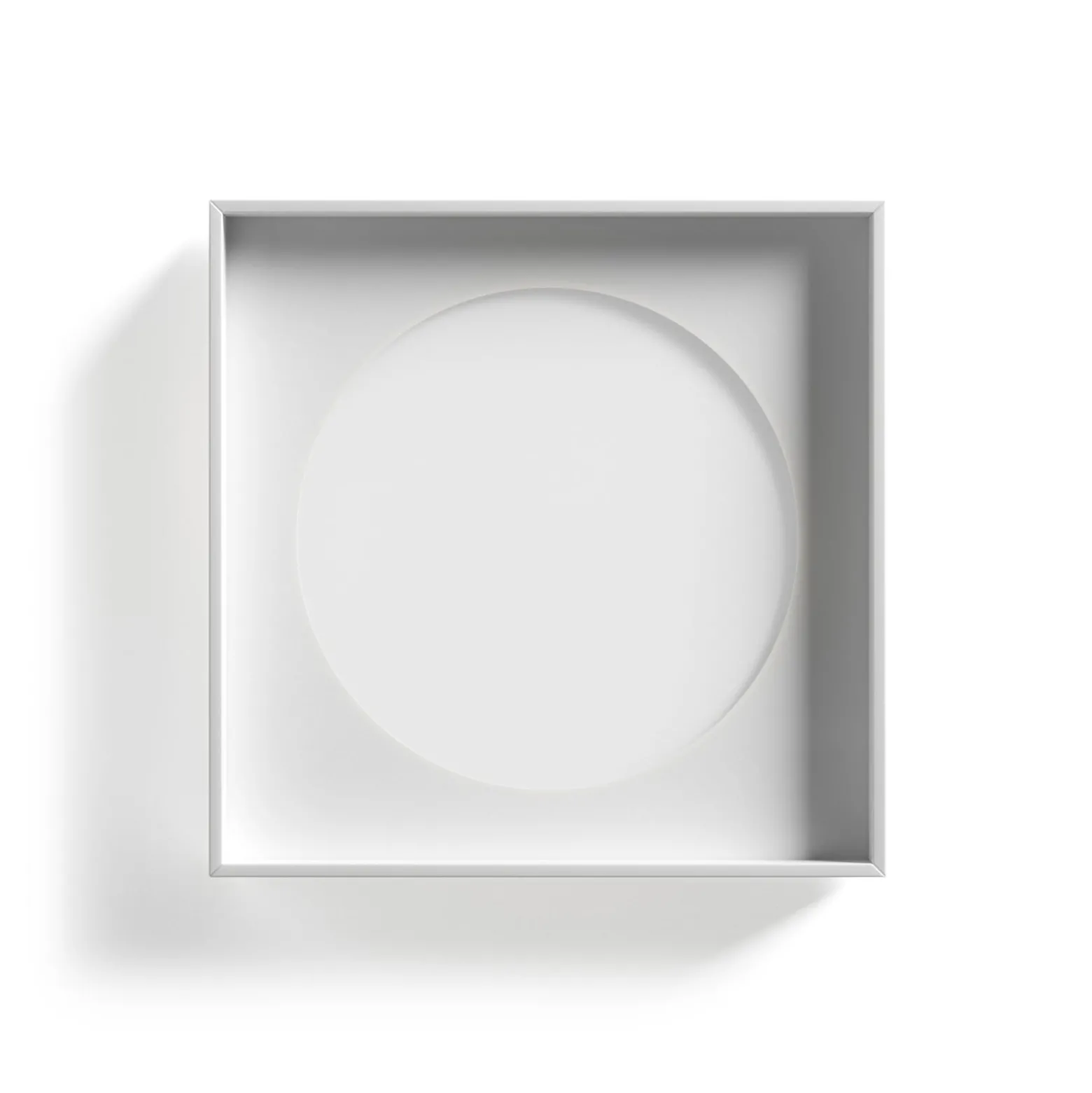 Luceplan Cassette LED-seinävalaisin vaihe leikkaus 40x40cm