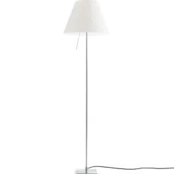 Luceplan Costanza lattiavalaisin D13tif, alumiini/valkoinen