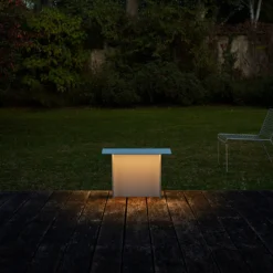 Luceplan Fienile -LED-pollarivalo 32cm vaal.harmaa