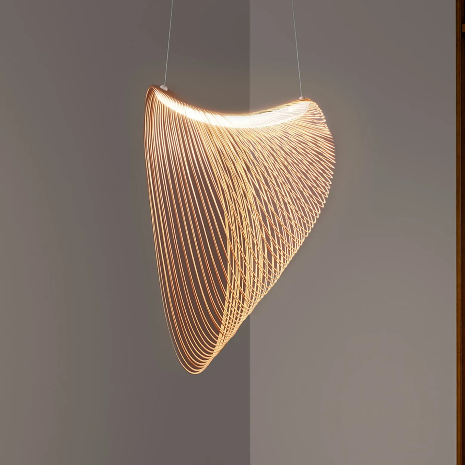 Luceplan Illan -LED-riippuvalo himmennettävä Ø80cm