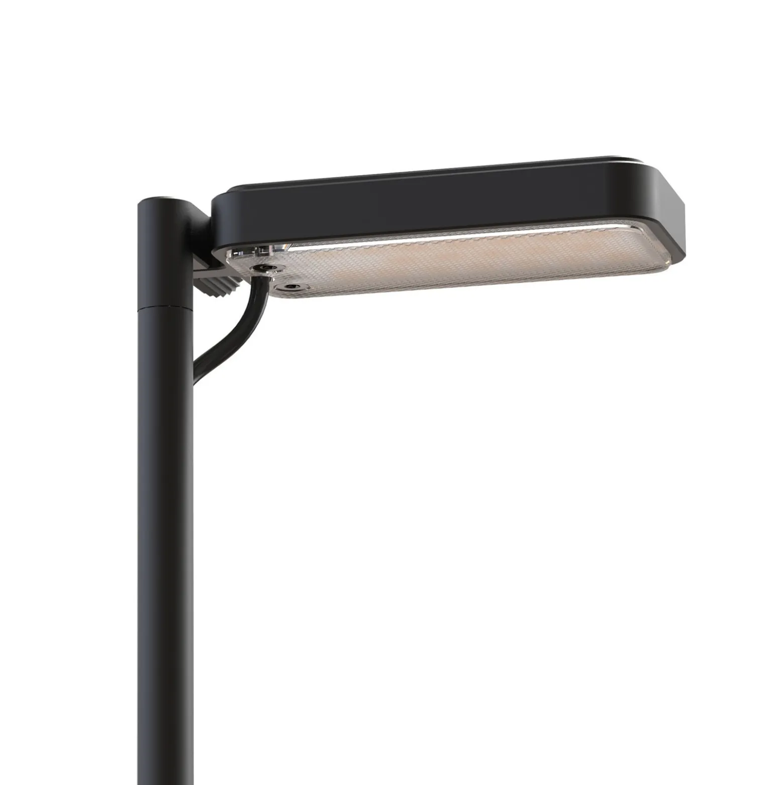 Luceplan LED-pylväsvalaisin Flia, korkeus 120 cm, musta, muovi