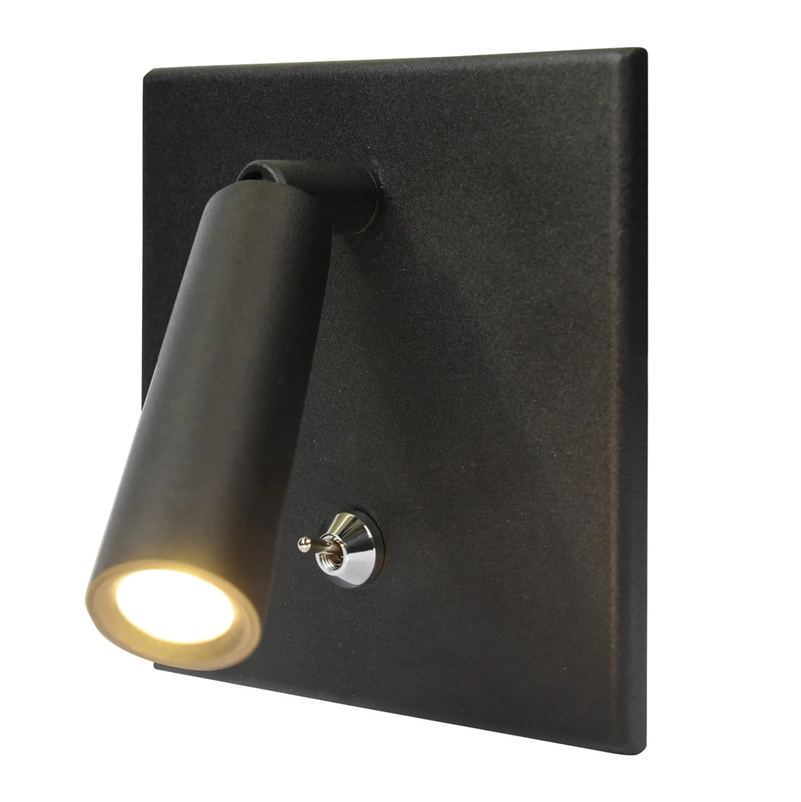 Lukuvalo BL1-LED, uppoasennus/asennus, kytkin, musta