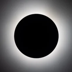 Luna seinävalaisin, ruskea, epäsuora valo, Ø 30 cm, teräs