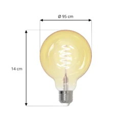 LUUMR Smart LED E27 G95 4,9 W kirkas ZigBee Hue