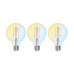 LUUMR Smart LED E27 G95 7W ZigBee Tuya Philips Hue 3 kpl sarja