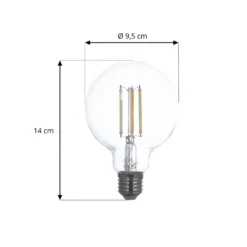 LUUMR Smart LED E27 G95 7W ZigBee Tuya Philips Hue 3 kpl sarja