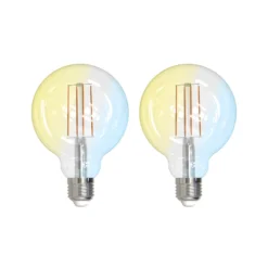 LUUMR Smart LED E27 G95 7W ZigBee Tuya Philips Hue sarja 2 kpl
