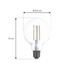 LUUMR Smart LED E27 G95 7W ZigBee Tuya Philips Hue sarja 2 kpl