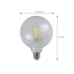 LUUMR Smart LED-lamppu kirkas E27 G125 7W Tuya WLAN CCT