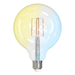 LUUMR Smart LED-lamppu kirkas E27 G125 7W Tuya WLAN CCT
