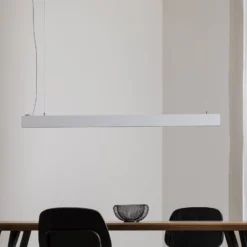 Luxe LED-riippuvalaisin, valkoinen, pituus 112,5 cm, metallia, 4000 K