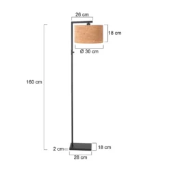 Maavalaisin Stang, musta/ruskea, korkeus 160 cm, korkki