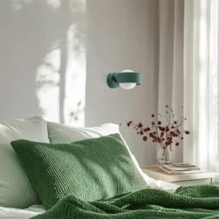 Mado seinävalaisin lasia ja terästä, vihreä