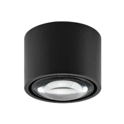MAG MINI -LED-ulkokattolamppu, musta, Ø 9 cm, CCT-himmennettävä, IP44