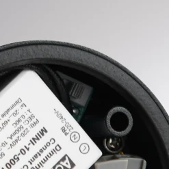 MAG MINI -LED-ulkokattolamppu, musta, Ø 9 cm, CCT-himmennettävä, IP44