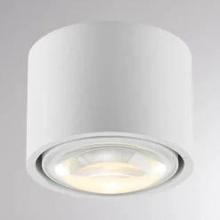 MAG MINI -LED-ulkokattolamppu, valkoinen, Ø 9 cm, CCT, himmennettävä, IP44